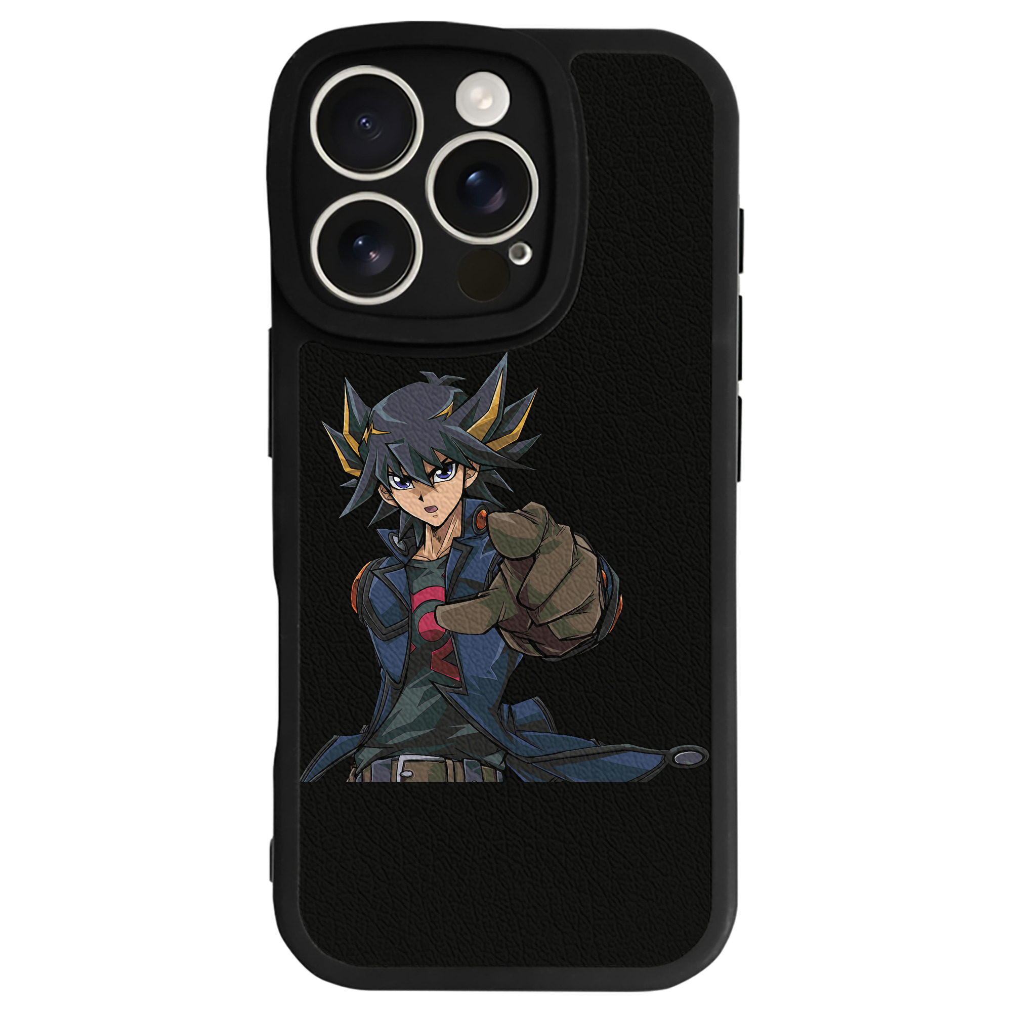 （画像用） 遊☆戯☆王 Yu-Gi-Oh! 【iPhone 16シリーズ対応】シリコンスマホケース（レザー調） 材質：シリコン